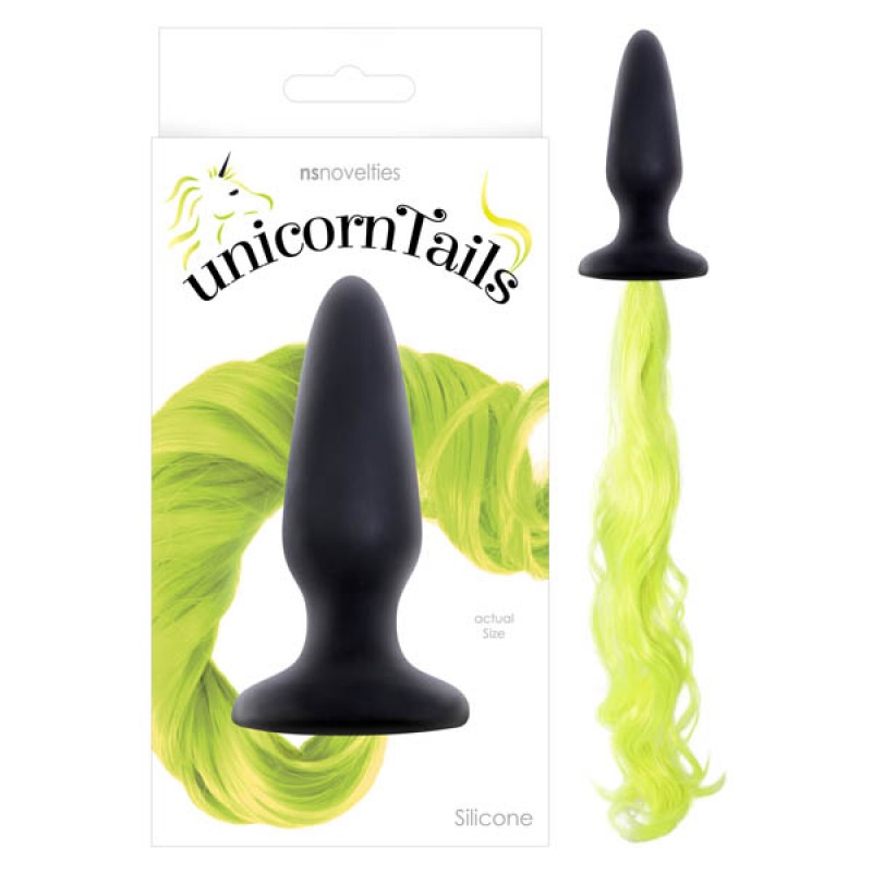 Unicorn Tail Butt Plug - Yellow
